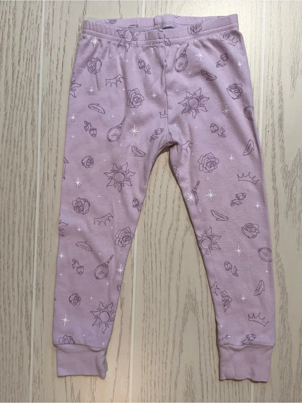 Disney‎ Princess Carter’s Pajama Set 3T Purple Belle Cinderella Rapunzel
